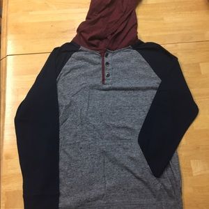 Boys Hooded Long Sleeve T-shirt